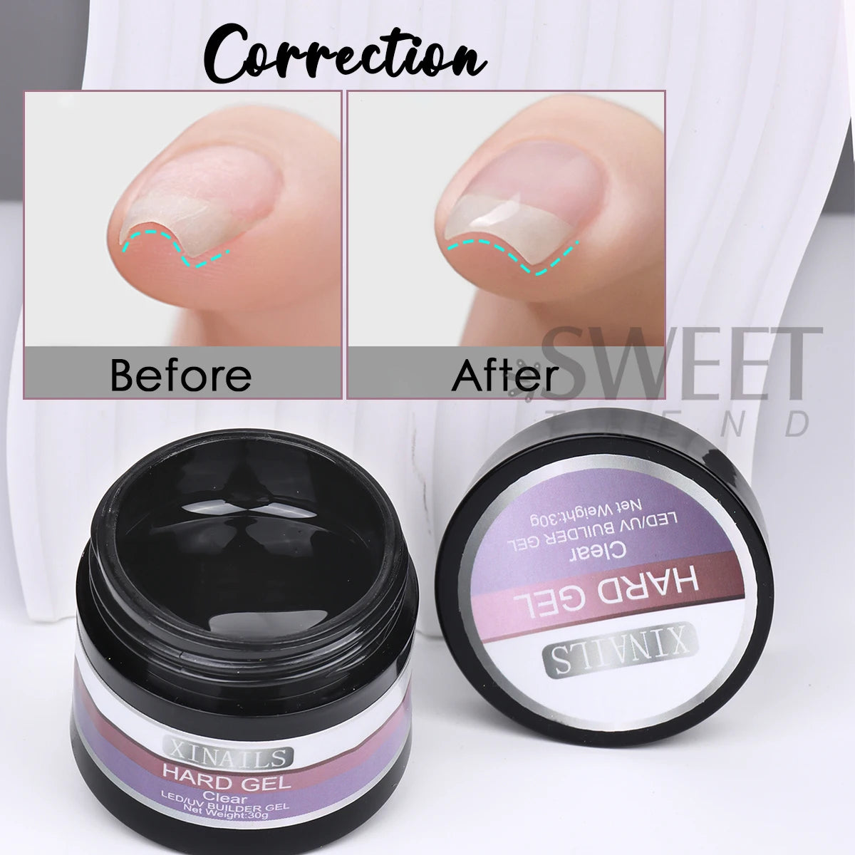 30g Extension Strengthening Nail Construction Gel Clear Jelly Hard Gel Multifunctional Fast Building UV Prolong Manicure Tools