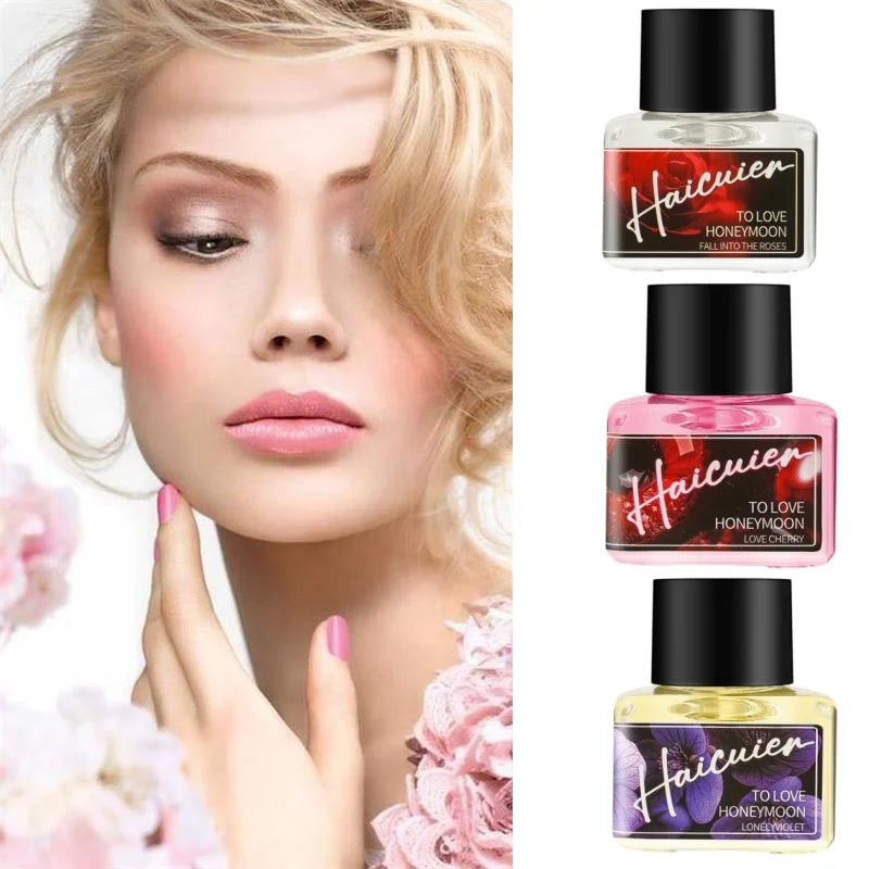 Love Pheromone Essential Oil Plant-based Perfume Oil For Women Blushing Lasting Fragrance Cherry Blossom Violet Rose & Jasmine