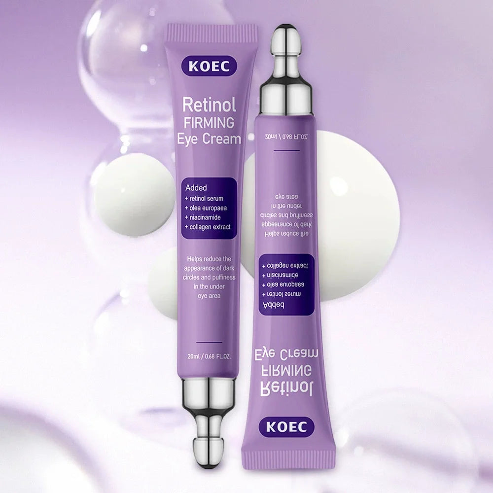 20ml KOEC Retinol Firming Eye Cream Anti-Wrinkle Nourishing Reduce Dark Circles Improve Eye Bags Puffiness Collagen Niacinamide