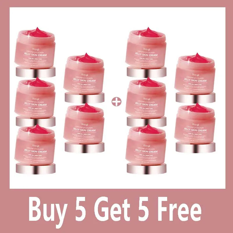 Collagen Jelly Cream Deeply Moisturizing Smooth Skin Tightening Fade Fine Lines Soothing Brightening Hydrating Facial Gel Cream