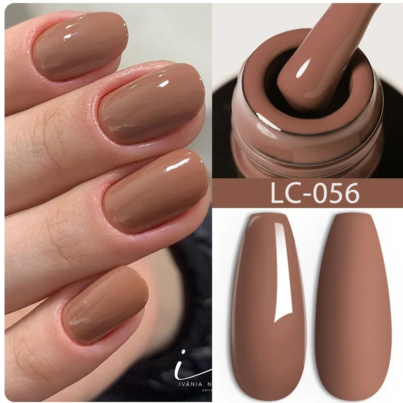 LILYCUTE 7ml Champagne Rose Gold Glitter Gel Nail Polish Colorful Sparking Long Lasting Manicure Soak Off Nails Art Gel Varnish