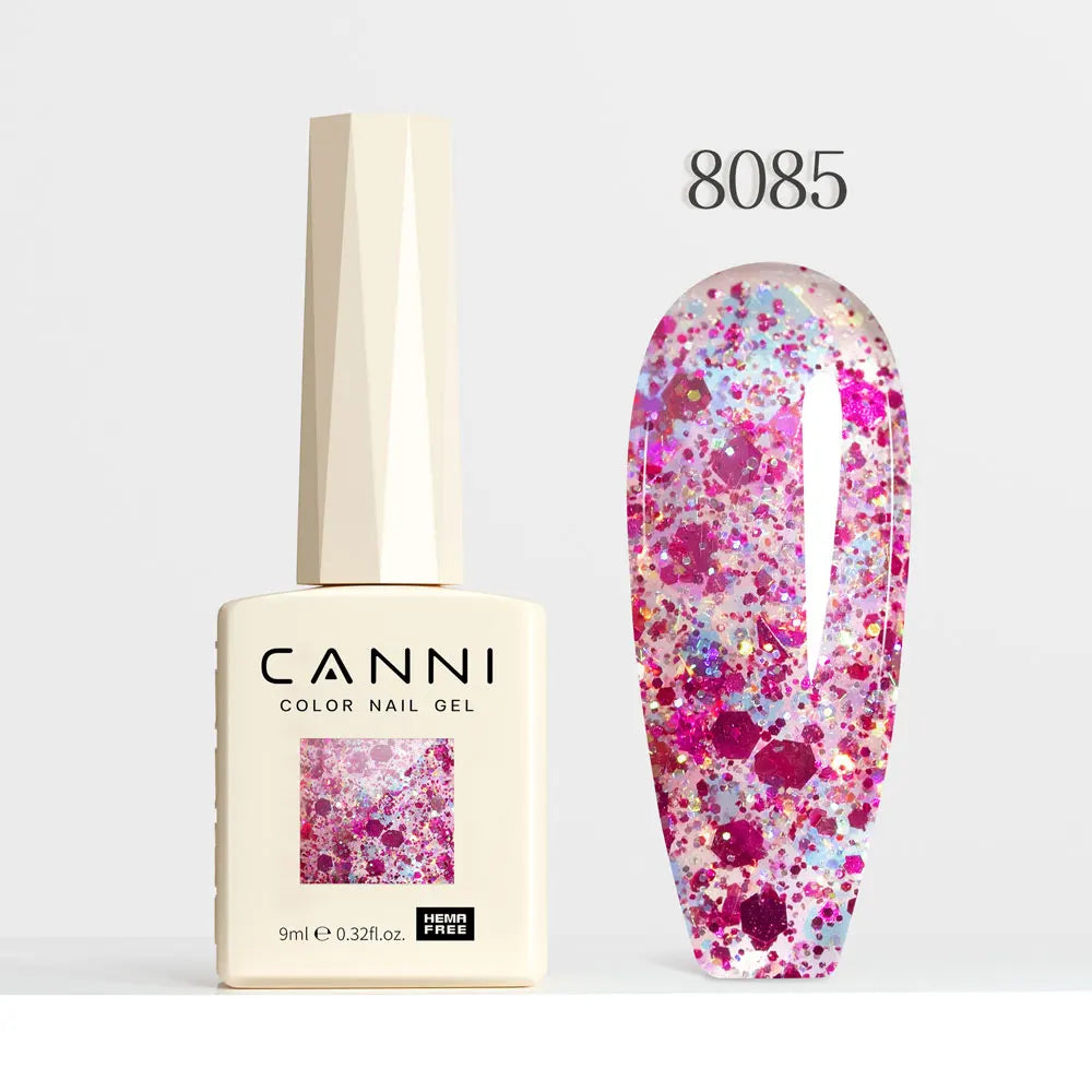 CANNI HEMA TPO FREE Gel Nail Polish Galaxy Cat Eye Gel Magnet Glitter Diamond Sparkle Gorgeous Color Soak Off UV LED Gel Lacquer