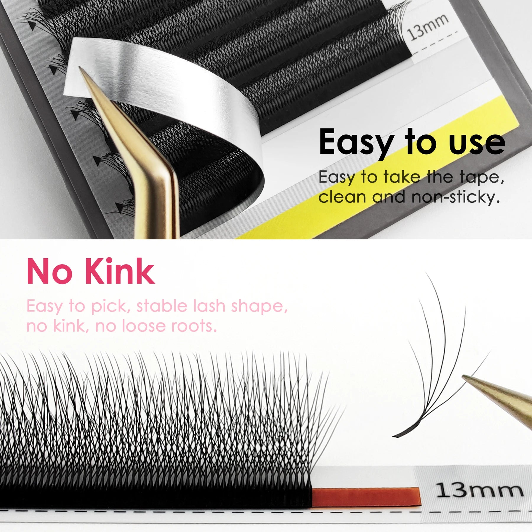 SEEDEW Wispy W Shaped 5D Eyelash Extension Premade Volume Fans False Eyelashes Natural Soft Lashes