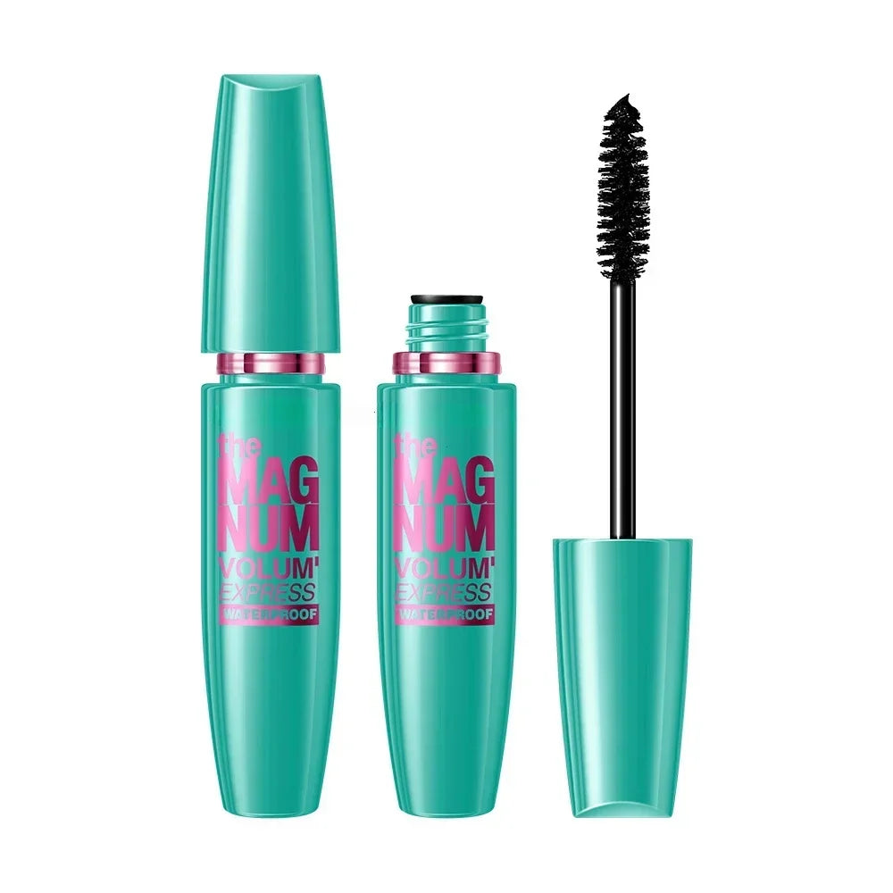 4D Black Mascara Thickening Lengthening Curling Waterproof Liquid Fiber Mascara Lasting Black Content and Non-caking Prolonged