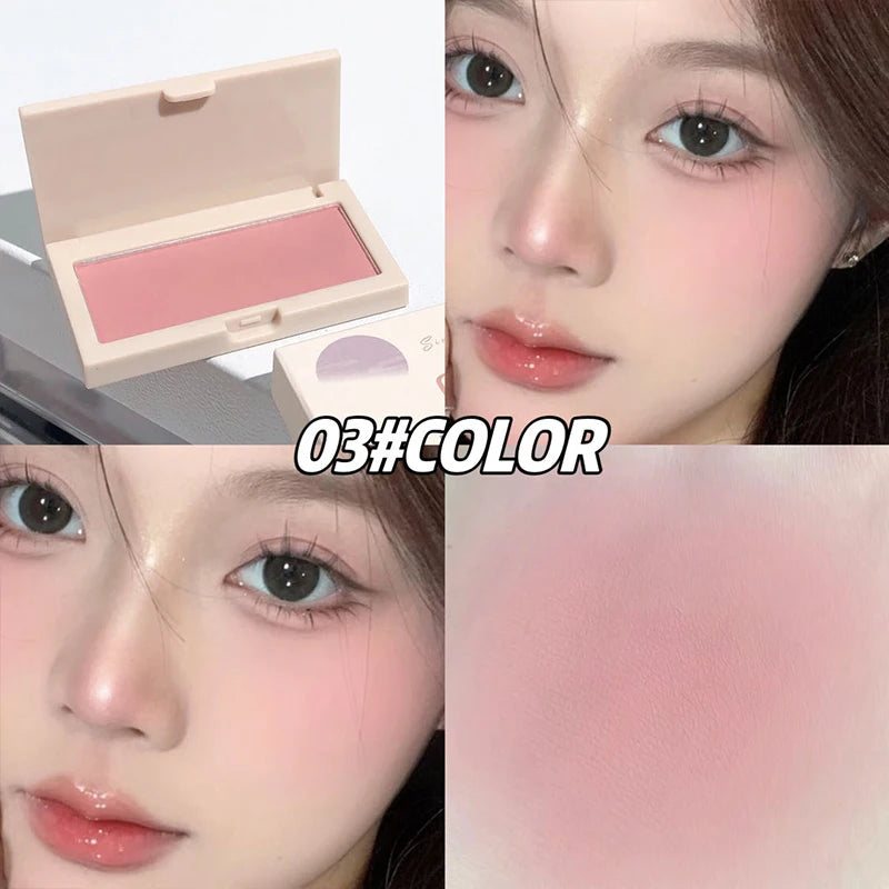 CACE Monochrome Blush Cream Palette Lasting High Pigment Face Blusher Powder Cheek Tint Rouge Natural Makeup Contouring Shadow