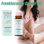 Frankincense Castor Oil Rollerball Soothing & Nourishing Roll-On Oil Improve Dryness Repair Portable Aromatherapy Body Skincare