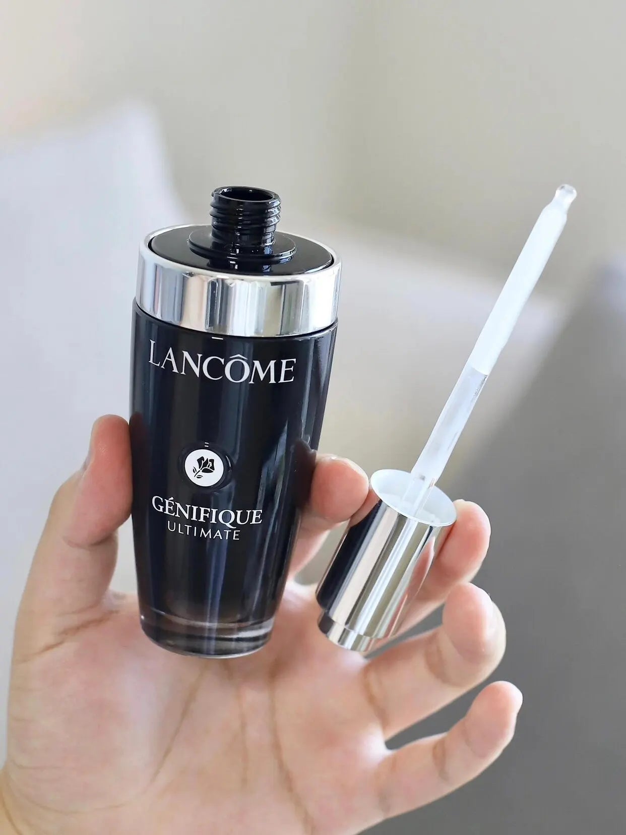 Lancome Advanced Genifique Face Serum Skin Barrier Repair Hydrating Radiance Boosting Soothing Smooth Pores Fine Lines Deep