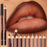 1PC Waterproof Matte Nude Lip Liner - High Pigmentation Long-Lasting , Wax-Based Natural Nude，Suitable for All Light Beige Types