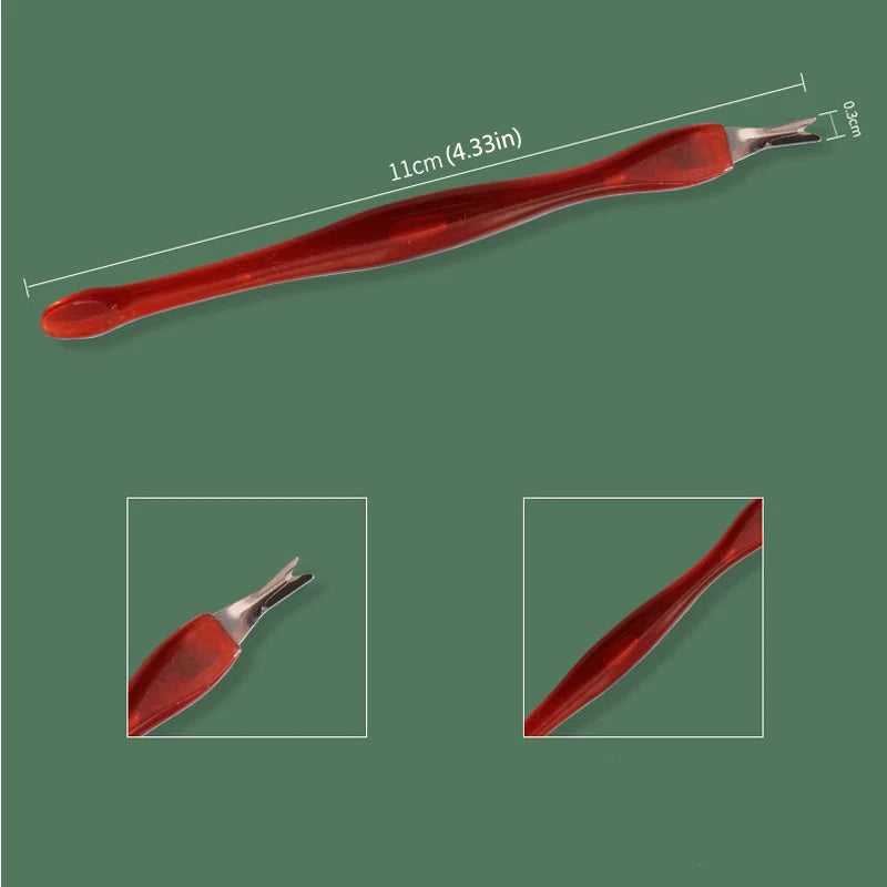 50/100 Pcs/Bag Scrape Dead Skin Push Fork Pedicure Nails Tools Cuticle Remover  V-shaped Sharp Trim Barbs and Exfoliate Manicure