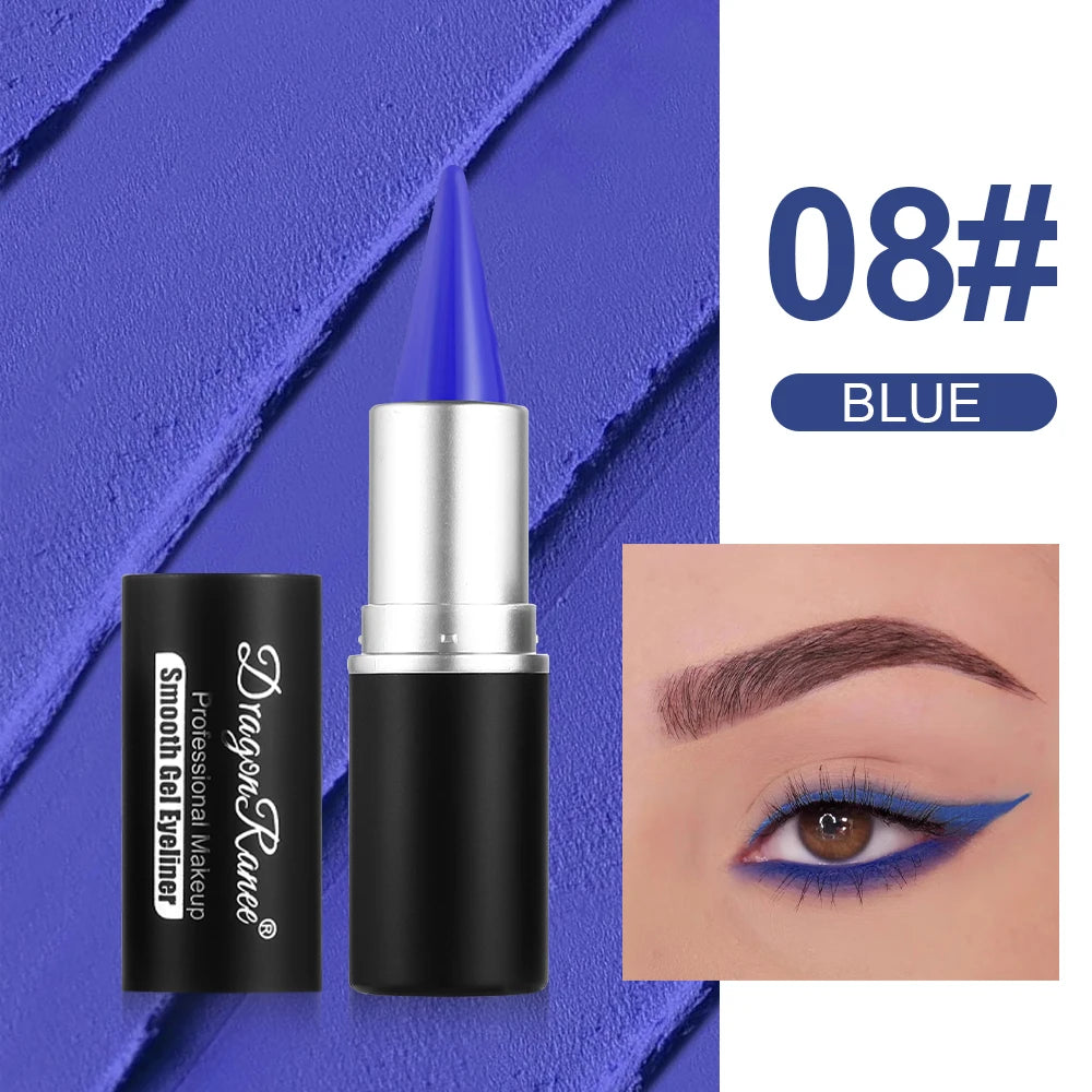 Colored Eyeliner Is Waterproof and Sweat-Proof, Does Not Smudge, Easy for Beginners to Use, Green, Purple, Black, Long-Lasting, Does Not Come Off, Eyeliner Pen for Festival Performance Makeup