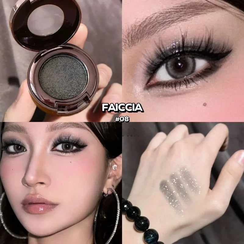 Metallic Glitter Eyeshadow Cream Chameleon Butterfly Green Shimmer Highlighter Pearlescent Eyeshadow Palette Sparkle Eyes Makeup