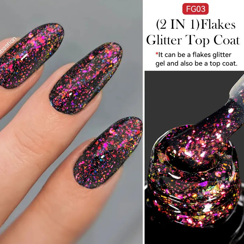 LILYCUTE 7ml 9D Rainbow Reflective Cat Magnetic Nail Gel Polish Winter Autumn Snowlight Sparkling Soak Off Nail Art Gel Varnish