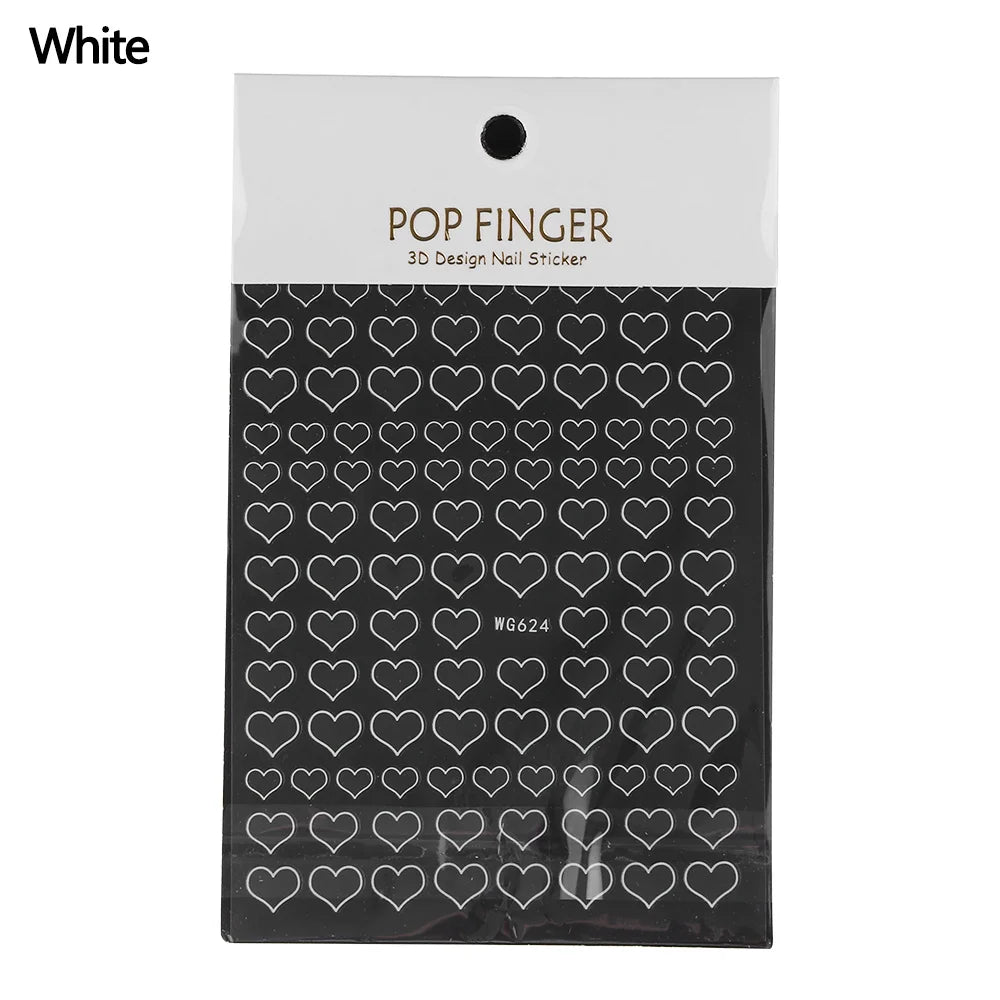 Shiny Gold Star Moon Sun Nail Stickers for Manicure Accessories Heart Feather Animals Printing Self Adhesive Nail Wrap
