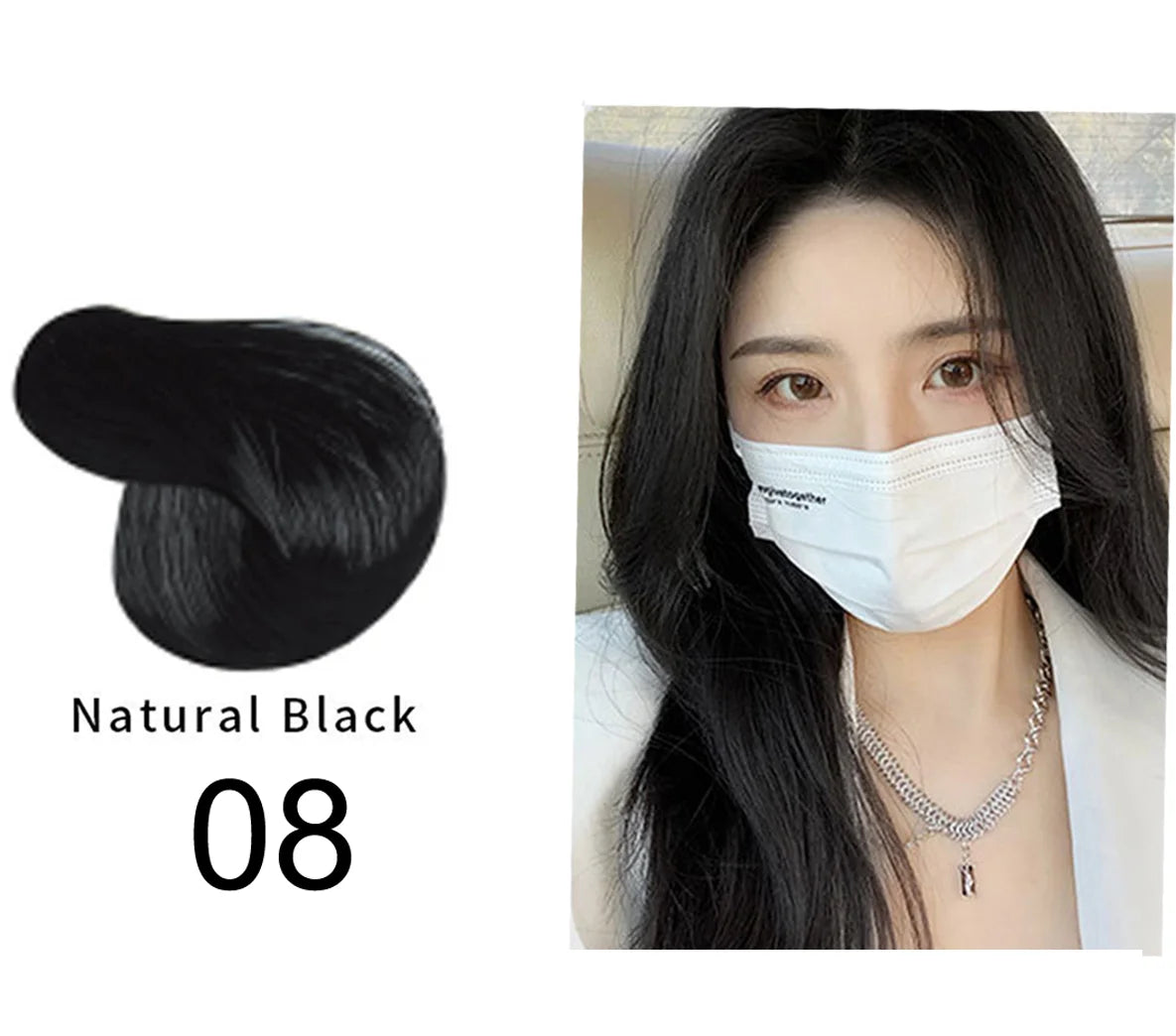 Mokeru 500ml Argan Oil Essence Natural Long Lasting Dark Brown Permanent Hair Dye Shampoo For Gray Hair Women Fast Color Dyeing