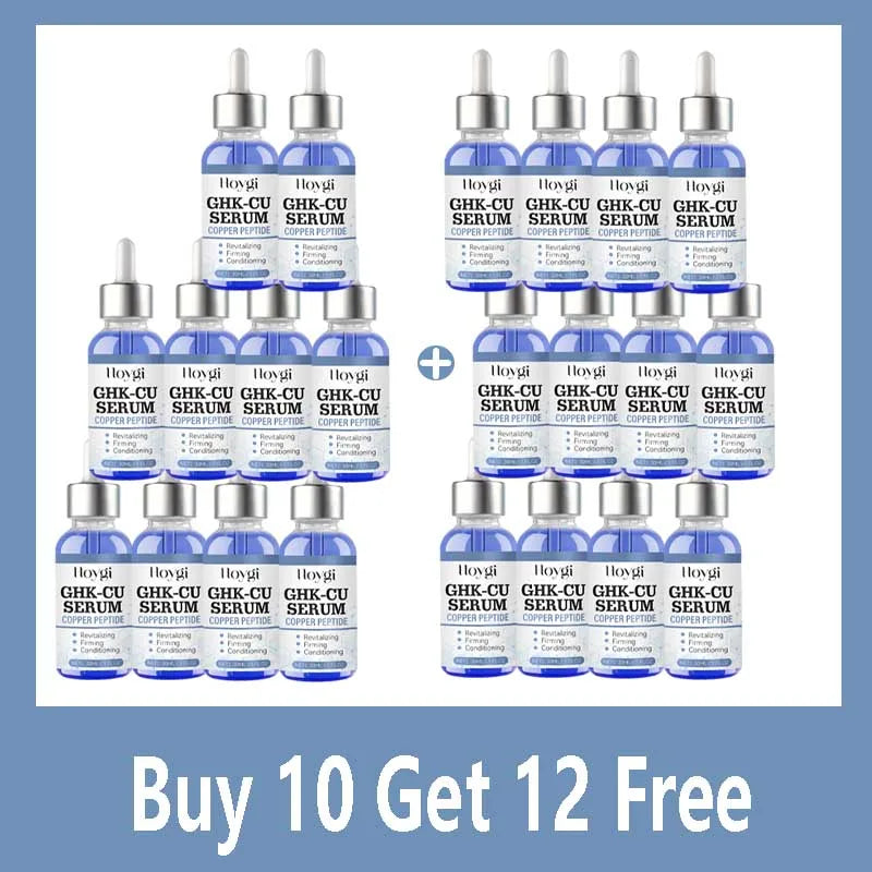 Copper Peptide Serum Anti Aging Face Serum Firming Lifting Fade Fine Lines Pore Shrinking Moisturizer Hyaluronic Acid Skin Care