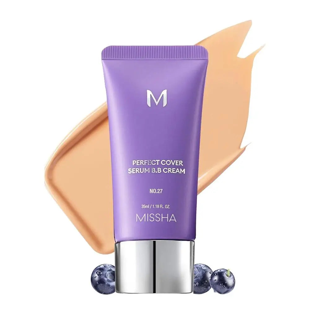 Korean Korea Bb Cream Foundation Perfect Cover Concealer Waterproof Hyaluronic Acid Color Correcting Natural and Snug Fit