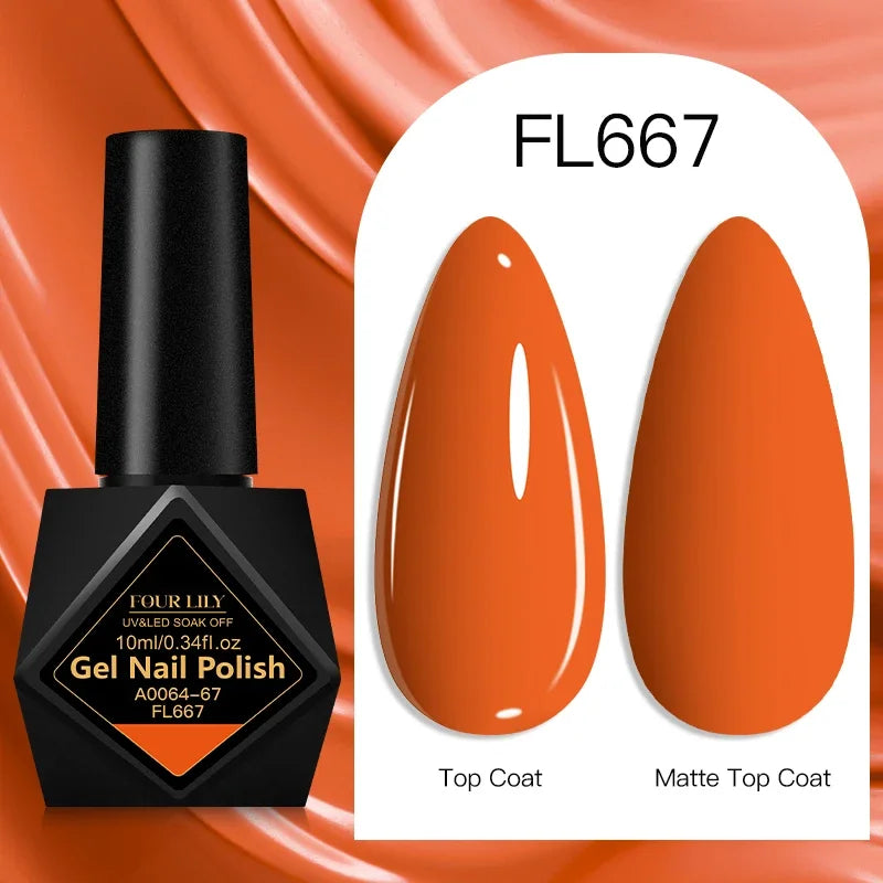 10ml Gel Nail Polish 162 Colors Nail Supplies Vernis Semi Permanent Nail Art Manicure Soak Off LED UV Gel Nail Varnishes Summer