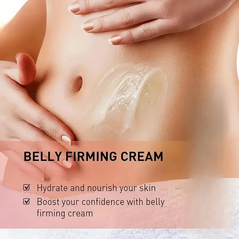 Unisex Firming Abdominal Cream, Unscented Moisturizing Cream, Hyaluronic Acid, Shea Butter, Suitable for All Skin Types, Firming and Lifting Body Lotion, Suitable for Buttocks, Thighs, and Arms