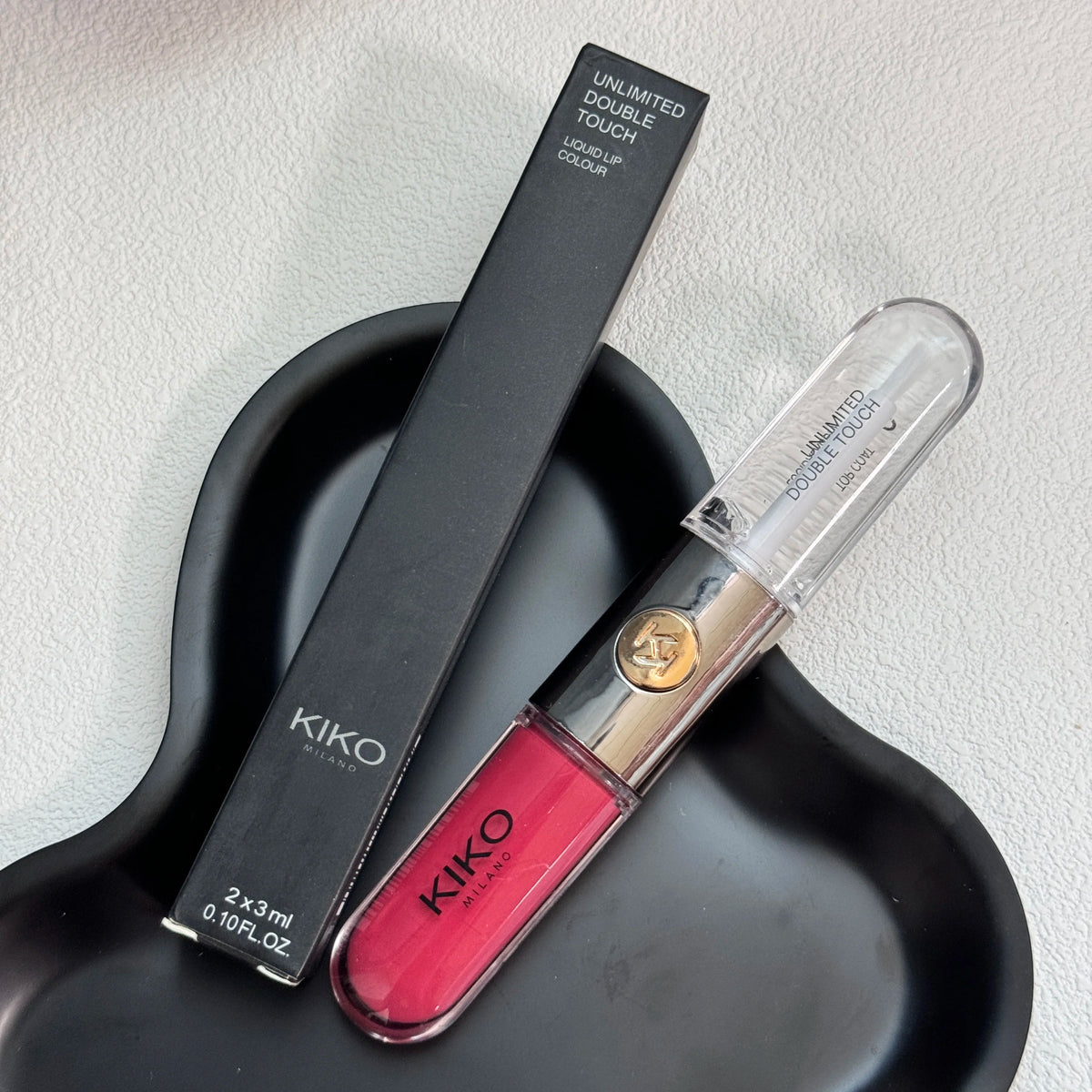 Kiko Double Headed Lipstick Transparent Mirror Non Fading Non Stick Cup Lip Gloss Milk Tea Bean Paste Naked Nature Lip Makeup
