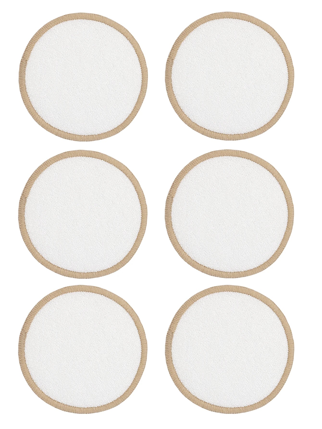 Bamboo Fiber Makeup Remover Pads Are Packed in 6/12/24 Pieces They Are Made from a Mixture of Fibers Extracted from Natural Bamboo.