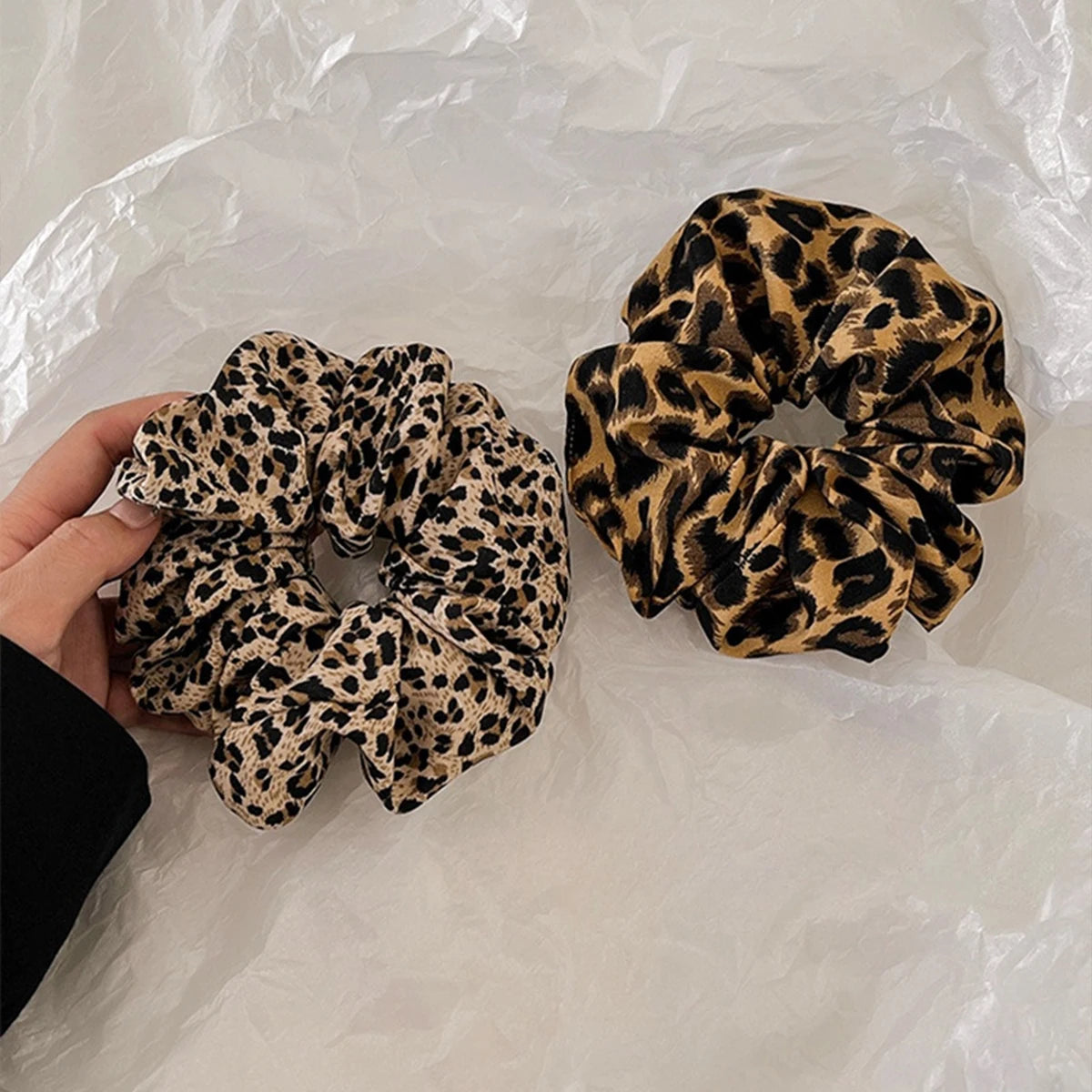1PC Headband Printed scrunchie Headband High Elasticity Elastic headband ponytail holder elegant female hair accessories