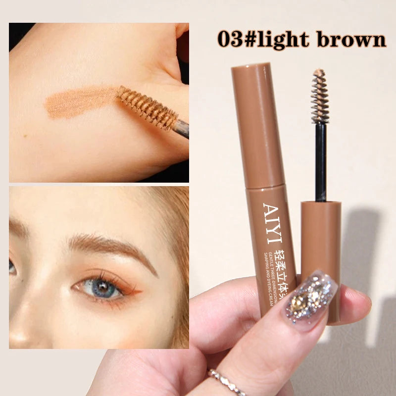 Natural Tinted Brow Mascara AIYI Waterproof Sweat Resistant Long Wear Smudge Proof Eyebrow Gel