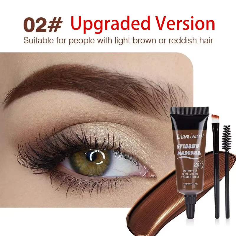 Professional Eyebrow Enhancers Cream Women Natural Liquid Dyeing Eyebrow Set Brow Tattoo Pigments Lasting Waterproof Eyebrow Gel