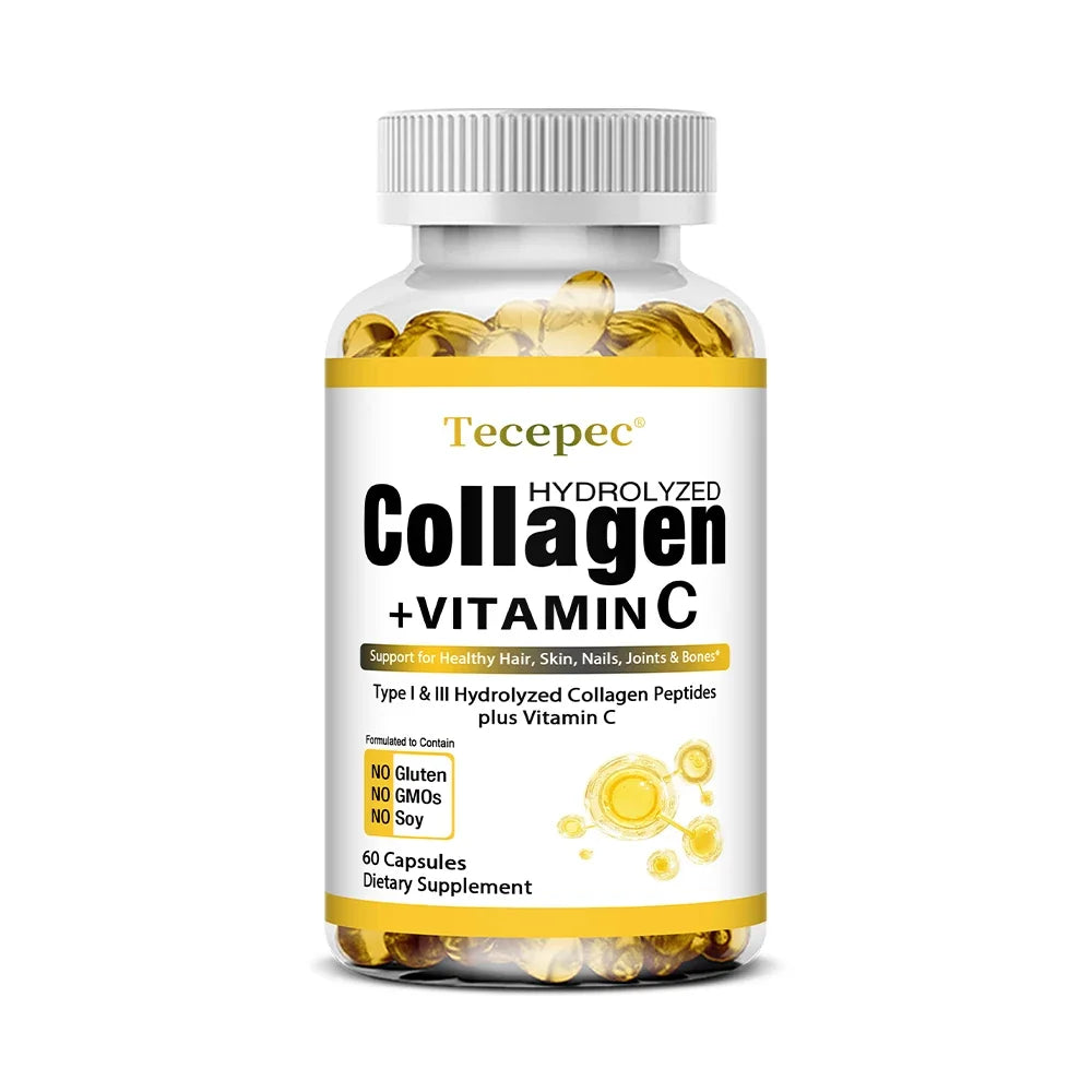 Super Collagen with Vitamin C and Biotin, Skin, Hair and Nails Supplement, Antioxidants, Anti-Aging,Collagen Booster