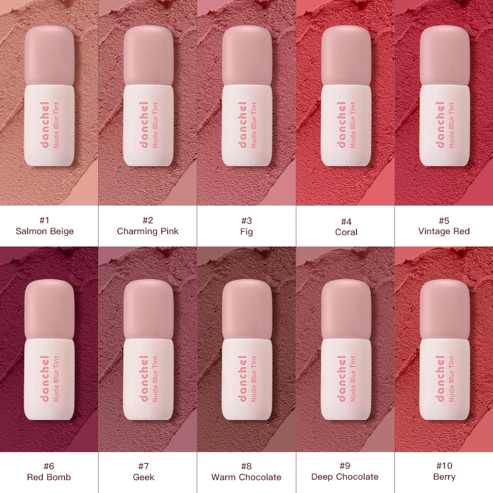 Nude Blur Tint Smudge-proof Visibly Smooths Lip Lines Airy Matte Texture Lip Gloss Wide Range of Shades 2-in 1 Lip & Cheek Tint