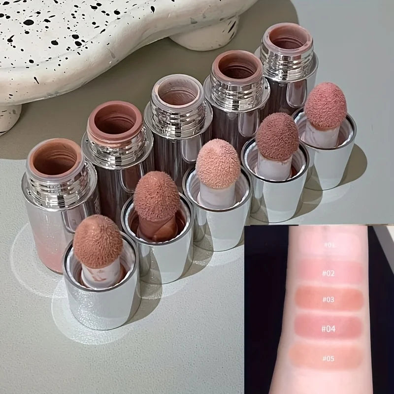 Herorange Liquid Blush Stick with Sponge Tip Waterproof Long Lasting Multi-Use for Lips Cheeks Gift