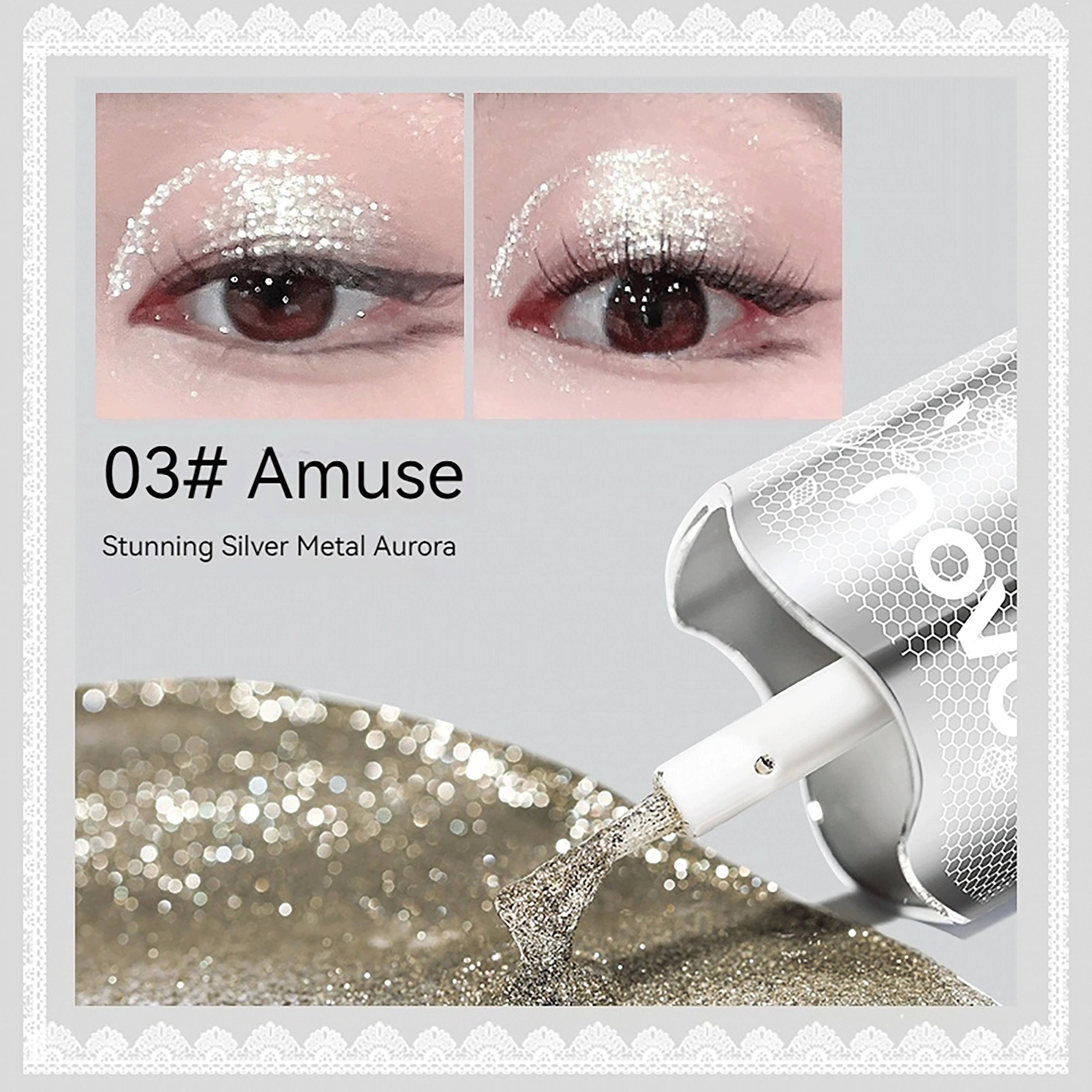 NOVO Fine Shimmer Liquid Highlighter, suitable for everyday wear, parties, Christmas and New Year celebrations.