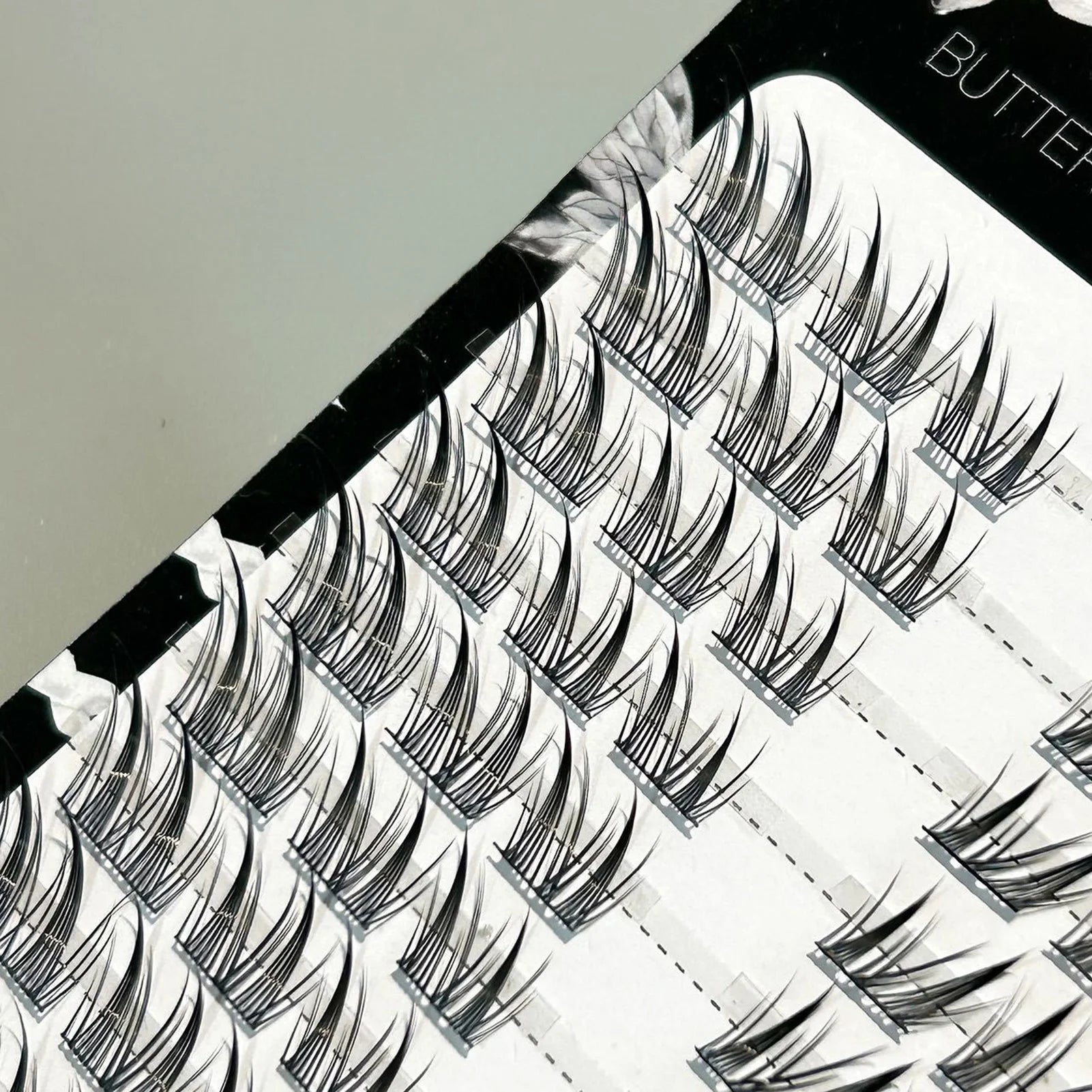 Thin Band Wispy Lash Clusters Cross Slant Flying Style False Eyelashes for Sweet Cool Girls Thick Curled Fake Lashes