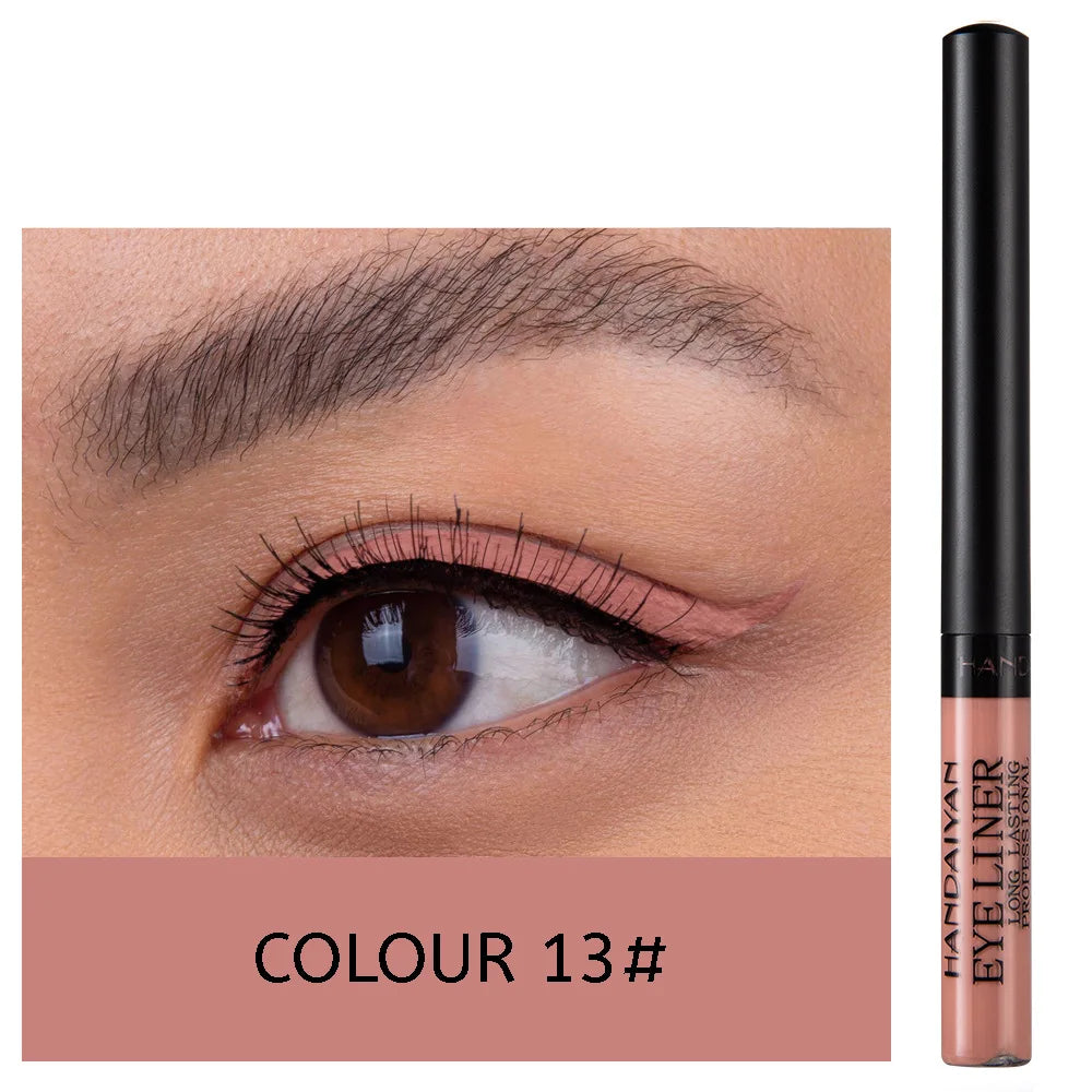 Neon UV Glow Eyeliner Pen Waterproof Matte Liquid Color Eye Liner Pencil Vibrant Yellow Red Purple Makeup Cosmetic
