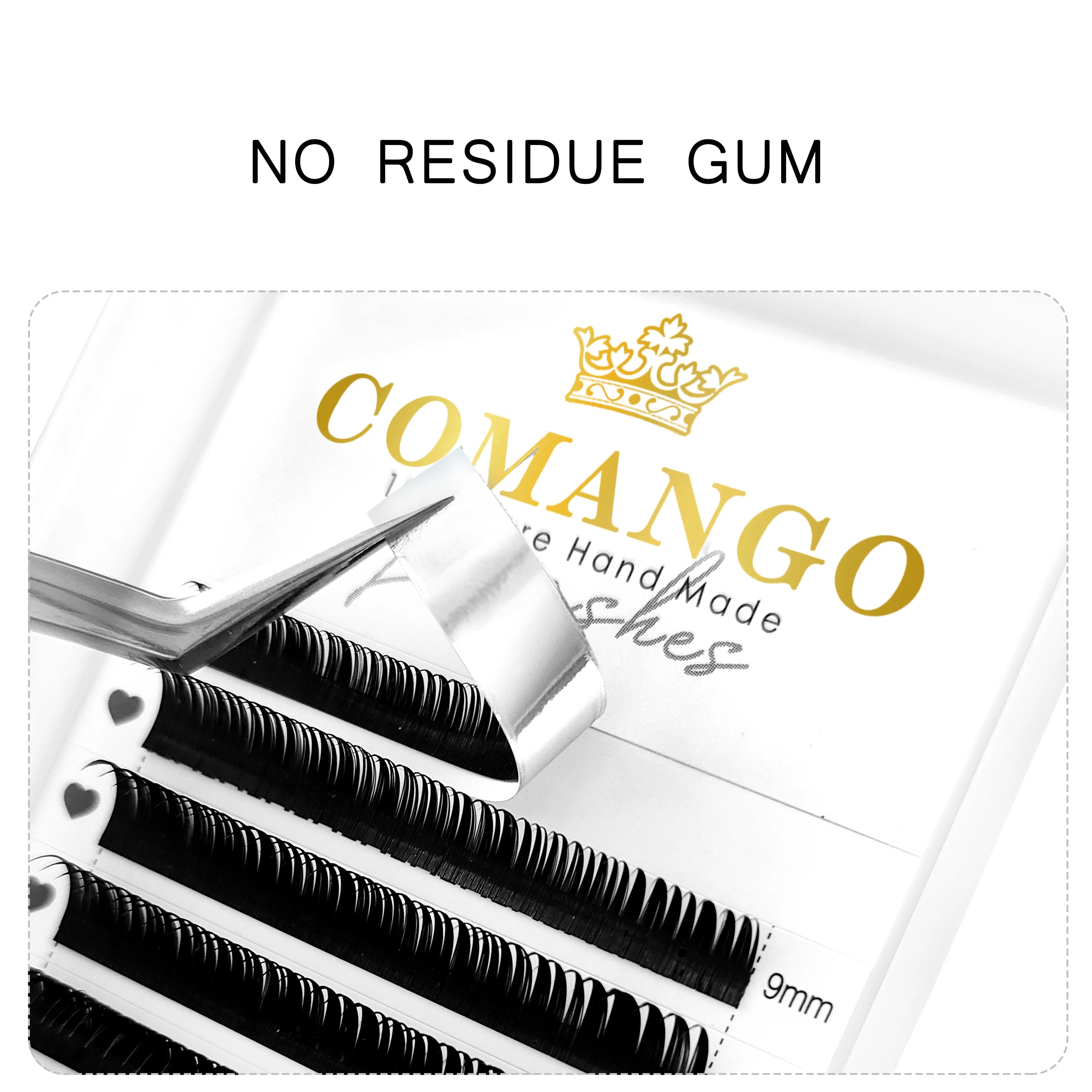 CoMango 12 Rows Wet Manga Lashes Cosplay Devil Lashes Korean Makeup C/D/M/L Curl Spikes Cluster Premade False Lashes Extension