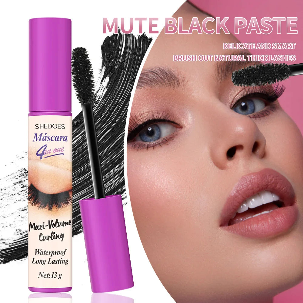 5D Waterproof Mascara Eyelashes Lengthening Long Lasting Silky Lash Black Eyelashes Extension Make Up Beauty Eye Korean Cosmetic