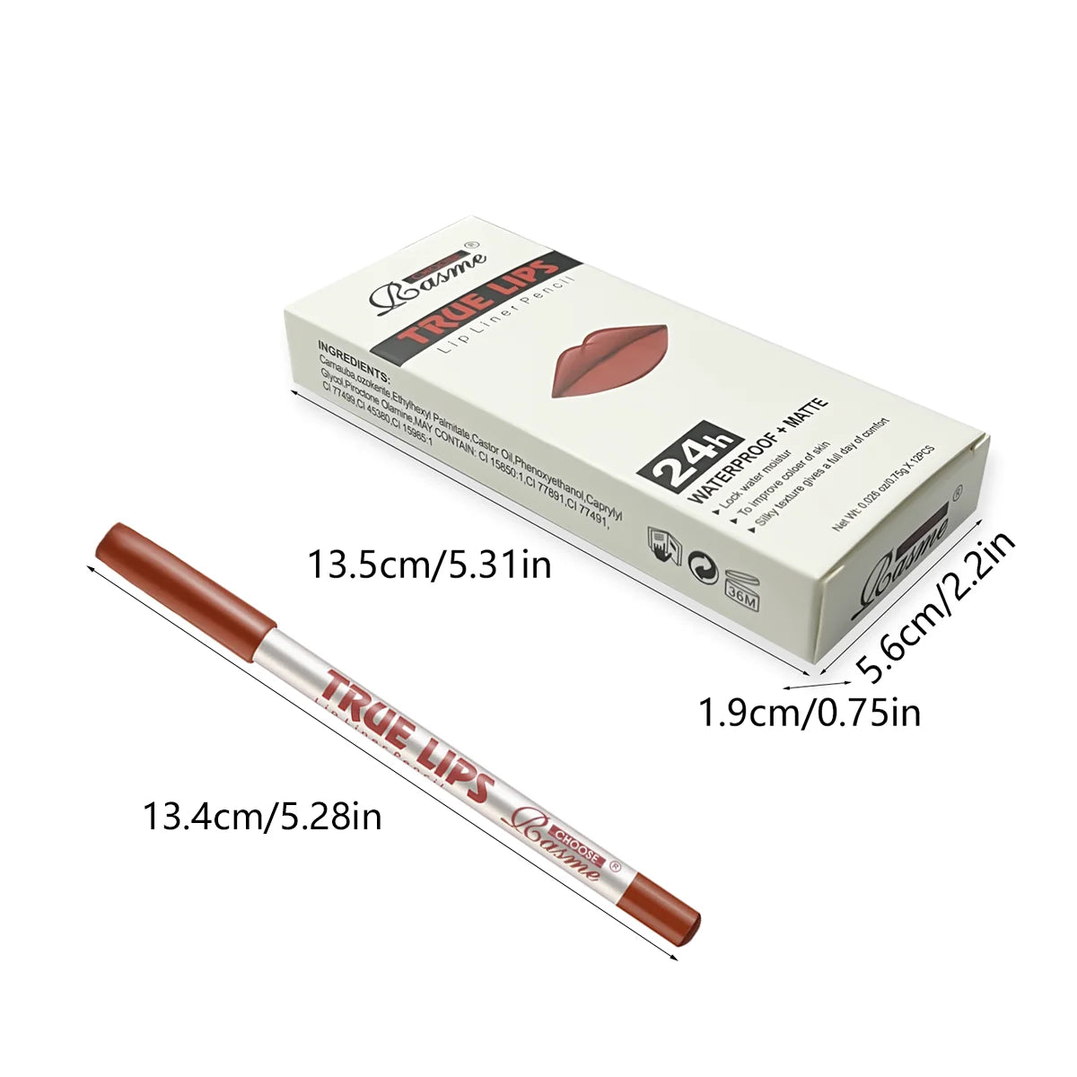 12 pcs Long-Lasting Lipstick Set with Professional Lip Liner Pencil and Matte Lip Gloss for Women Valentine's Day Gifts