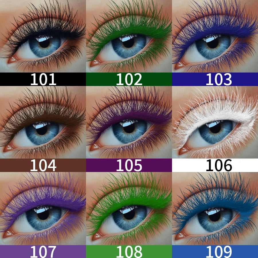 5D Mascara with Big Eyes Waterproof Thickening Lengthening Curling Liquid Fiber Mascara Eyelash Extension Makeup Gifts for Women