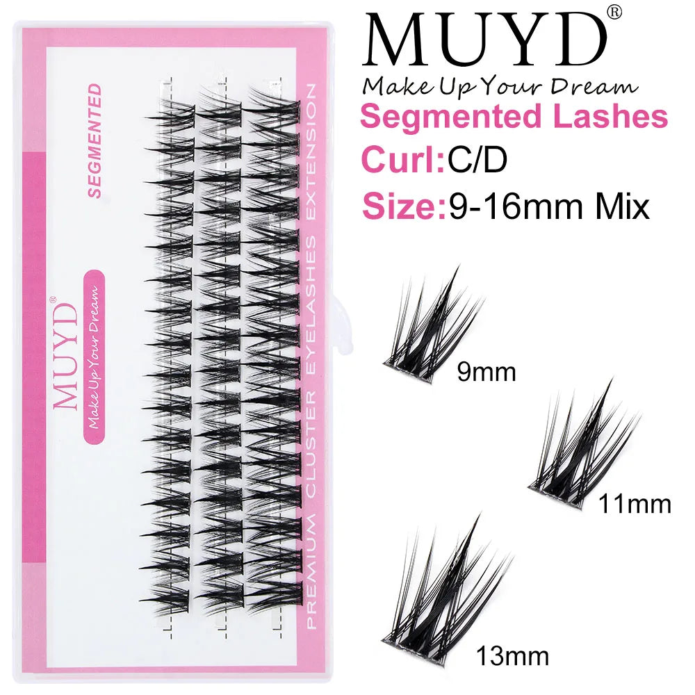 Russian Personal Eyelashes 3D Sexy Fluffy Single Cluster False Eyelashes Are Natural, Soft, And Easy To Operate Makeup Tools