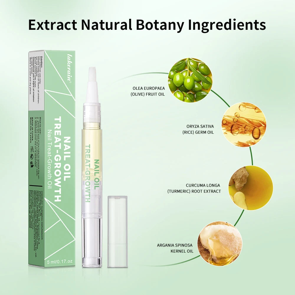 3 Counts Nail Growth Oil For Strength and Moisture Organic Nail Care Blend Nourishing Oil Nail Care Nail Art Brotherpen Cosmetic