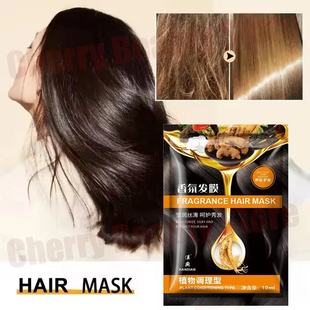 Keratin Hair Mask Magical 5 Second Repair Damage Frizzy Soft Smooth Shiny Hair Deep Moisturize Hair Treat Repair Hair Care Mask