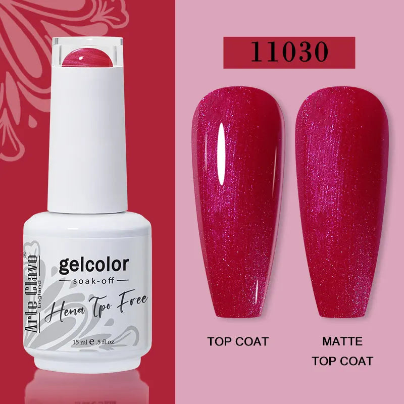Arte Clavo 116Colors Gel Nail Polish 15ml Colorful Gel Semi Permanent Soak Off UV Gel Nail Art DIY Design Varnishe Nail Supplies