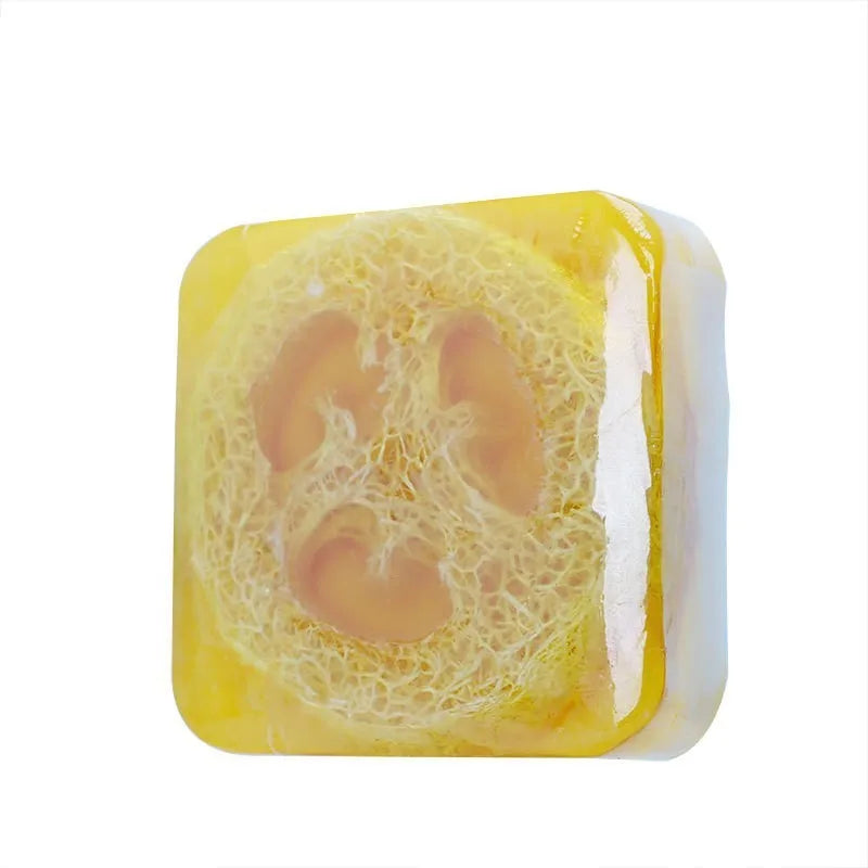 100g Ginger Loofah Soap Glycerine Herbal Nature Ingredients Bleaching Feature Face Wash Body Use