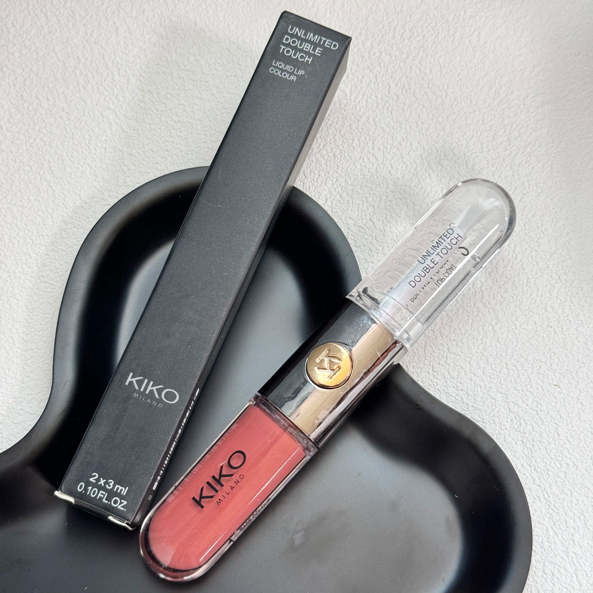 Kiko Double Headed Lipstick Transparent Mirror Non Fading Non Stick Cup Lip Gloss Milk Tea Bean Paste Naked Nature Lip Makeup