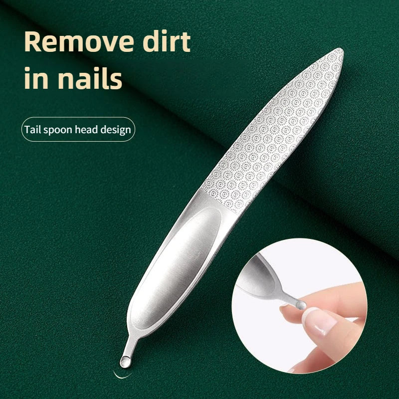 Steel File Nail Art Professional Nail File Metal Nail File Double Sided High Quality Nail File Manicure Pedicure Beauty Tools