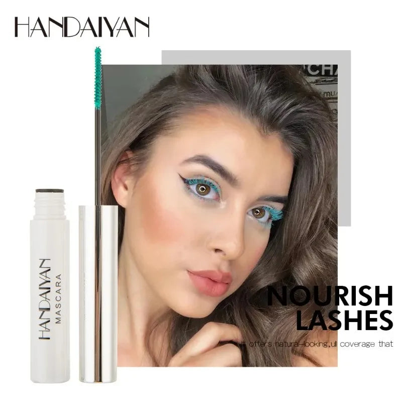 12 Color Mascara Waterproof Fast Dry Eyelashes Curls Extension Festival Make-Up Eyelashes Blue Red Purple Black White Mascara