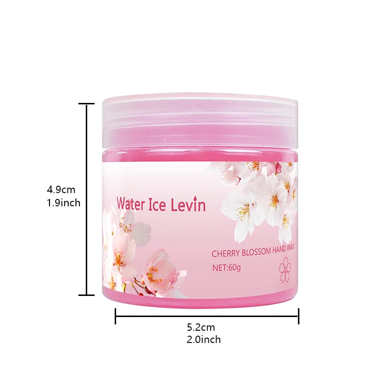 Water Ice Levin Cherry Blossom Hand Mask Glycerin Nourishes Moisturizes Softens Dry Rough Hands 60g