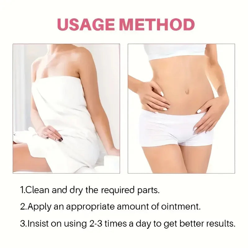 50g* Women's Care Cream Contains Glycerin and Mineral Oil, Gently Deodorizes and Cleanses the Body's Skin, Keeping It Fresh and Moisturized, and Cares for the Skin, for Daily Use