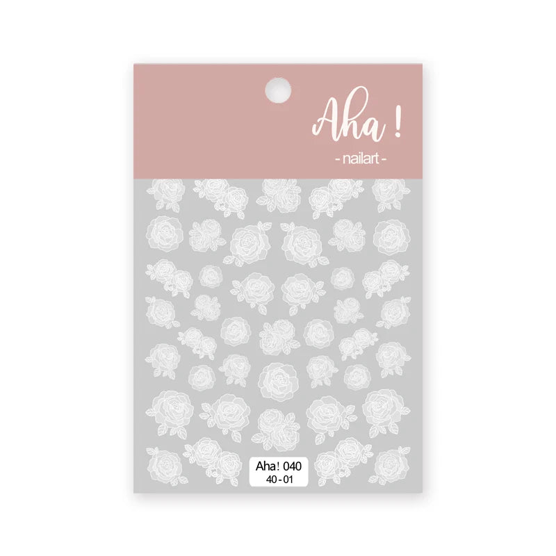 1pc Cute White Cloud Nail Stickers Ultra Thin Nail Art Stickers Self Adhesive Decals Star Moon/Flower/Clouds Kawaii Nail Decals