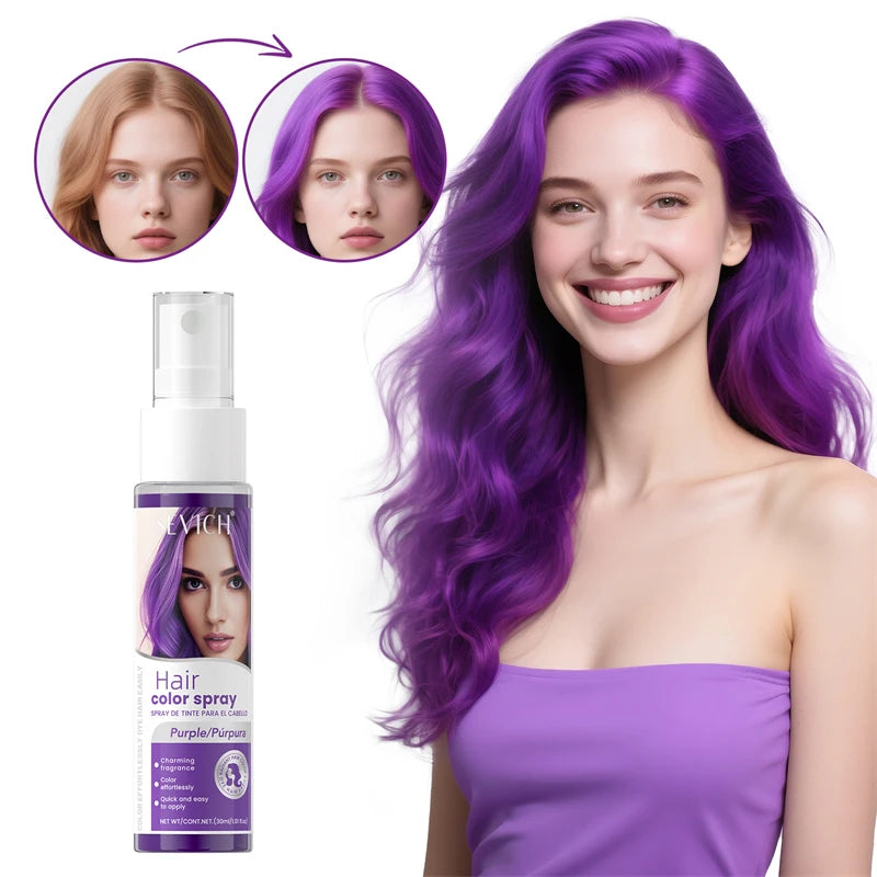 8 Colors Temporary Hair Color Spray For Men Women Children One-Time Party Hair Styling Spray Instant Hair Salon Hair Colour Dye