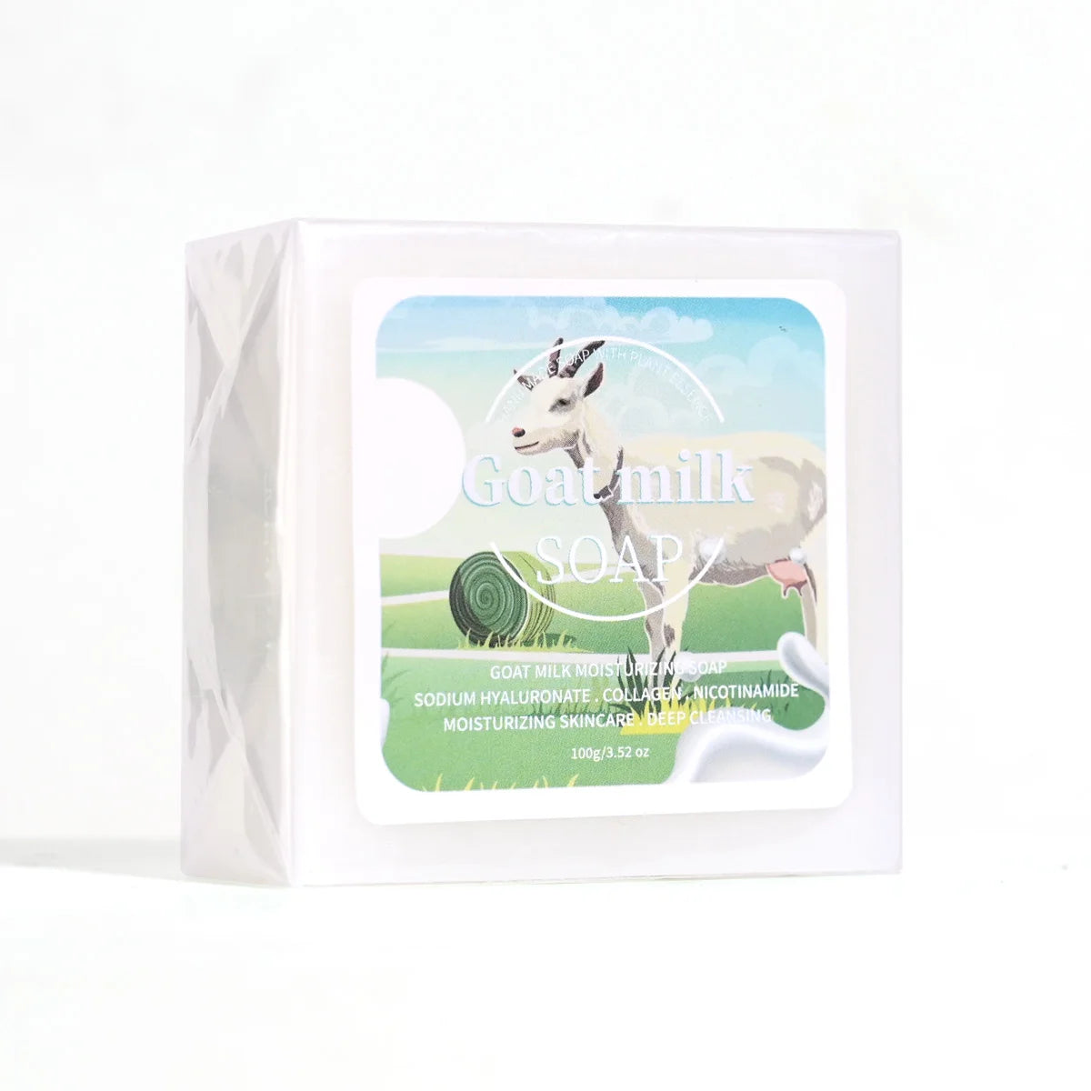 B+Niacinamide Goat Milk Soap Containing Collagen Tightens And Moisturizes The Skin Cleanses Cleanses Bathes Handmade Soap
